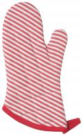SUP. OVEN MITT, NW. STRIPE RED
