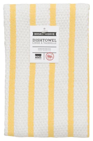 LEMON, BASKETWEAVE DISHTOWEL