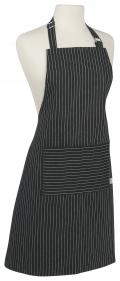 BLK. W/WHT.PINSTRIPE,BASIC APRON