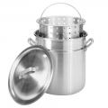 42QT ALUM STMR/BLR STOCK POT