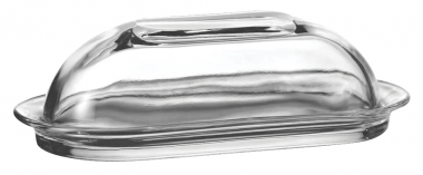 GLASS BUTTER DISH