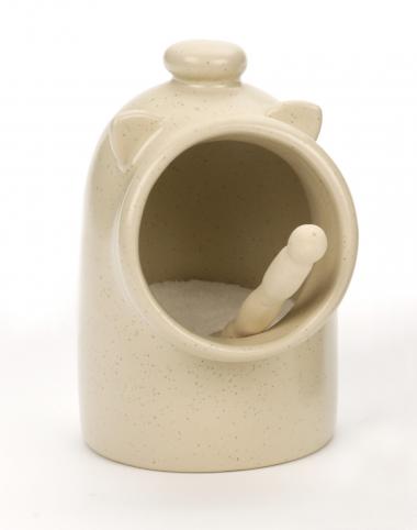 STONEWARE SALT PIG, OAT