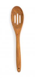 SLOTTED SPOON, OLIVE WOOD