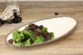 WHITE OVAL SERVING PIECE
