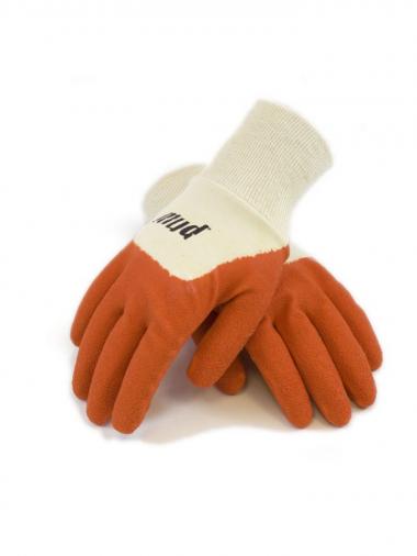 MED. TANGERINE MUD GLOVES
