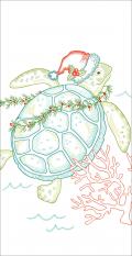 SEA TURTLE HOLIDAY FLOURSACK