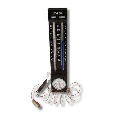 INDOOR/OUTDOOR BLK. THERMOMETER