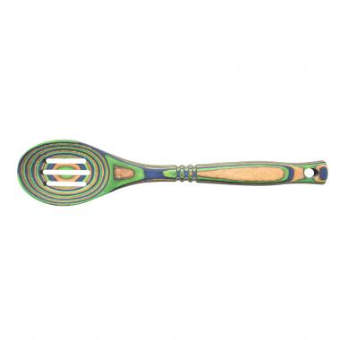 12" PEACOCK PAKKA SPLOTTED SPOON