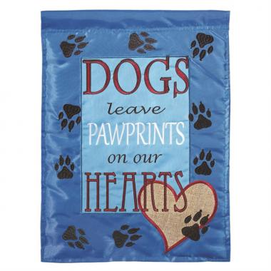 Grdn Flag, Dogs Leave Pawprints