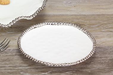 WHITE ROUND APPETIZER/DESSERT