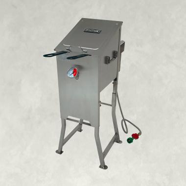 4 GAL SS BAYOU FRYER W/CART