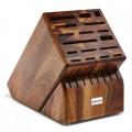 25-SLOT ACACIA WOOD "MEGA BLOCK"