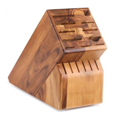 17 SLT.ACACIA KNIFE BLOCK