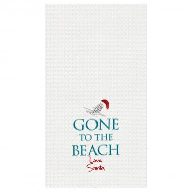 Gone To The Beach Santa Towel