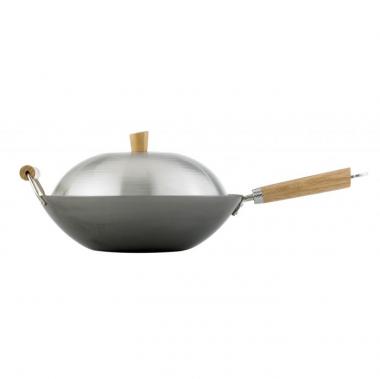 13.5" CARBON STEEL WOK SET