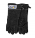15"  Black Leather Grill Gloves
