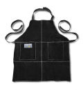 Leather Grill Apron, Black