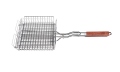 25" Rosewood Handle Grill Basket