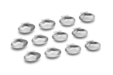 SS Grillable SeaShells, Set/12