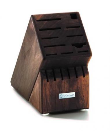17 SLOT KNIFE BLOCK, WALNUT