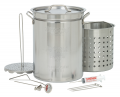 32 QT SS TURKEY FRY/STEAM POT
