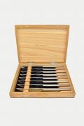 SS 8 PC Steak Knife Olivewood Ch