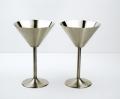 SET 2, SS MARTINI GLASS