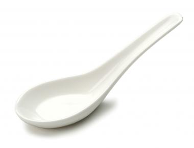 PORCELAIN CHINESE SOUP SPOON