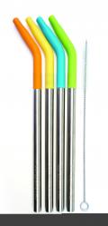 S/4 9" SILICONE DRINKING STRAWS