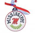 OLE MISS PUFF ORNAMENT