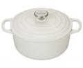 4.5 qt. White Rnd. D.O.