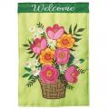 Lg. Flag, Flower Basket