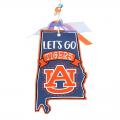 LET'S GO AUBURN FLAT ORNAMENT