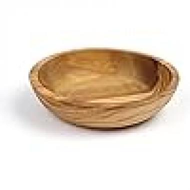 OLIVE WOOD PINCH BOWL