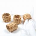 4PC NAPKIN RING SET, NATURAL