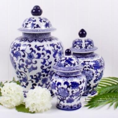 EXTRA LARGE GINGER JAR - BLUE