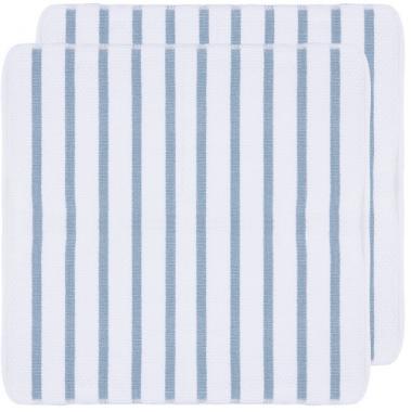 S/2 SLATE BLUE BASKTWVE DC