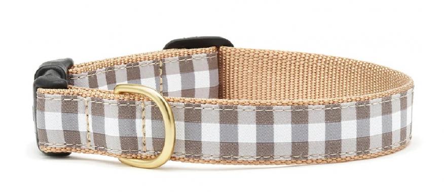 GRAY CHECK SM/NRW COLLAR