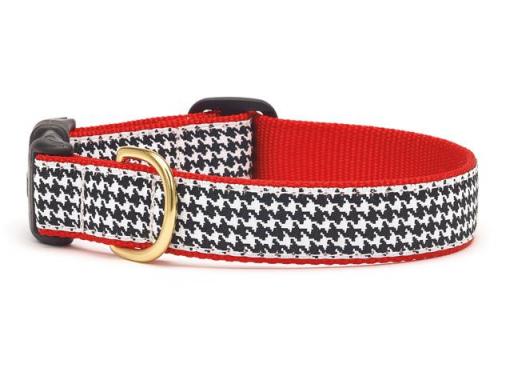 MED WD CL.BLK.HOUNDSTOOTH COLLAR
