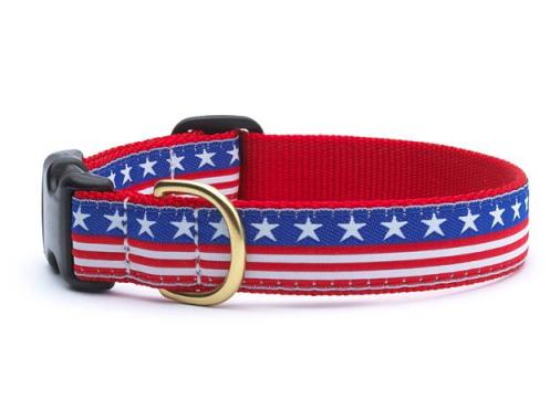 LG STARS & STRIPES DOG COLLAR