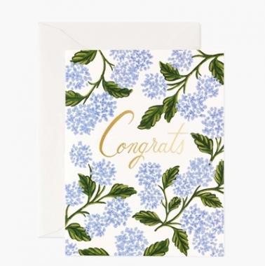 Hydrangea Congrats Card