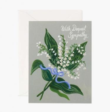 Lily of the Valley Sympathy Card