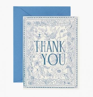 Delft Thank You Card