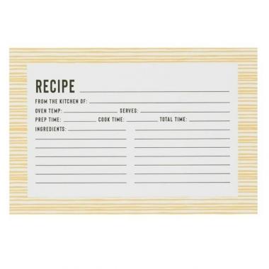 BLOOM RECIPE CARDS