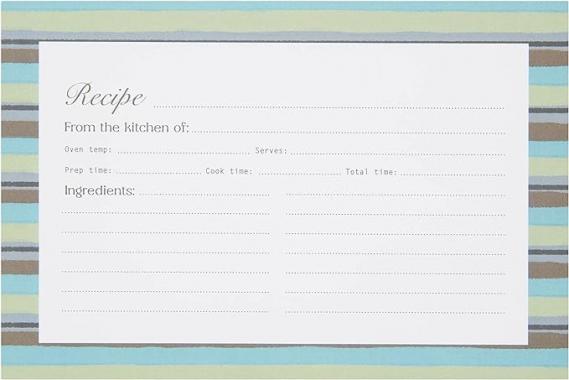 FORAGE RECIPE CARDS