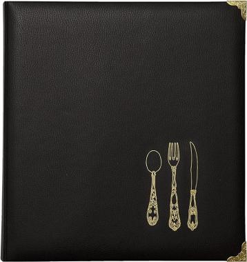 BLACK LEATHERETTE RECIPE BNDR