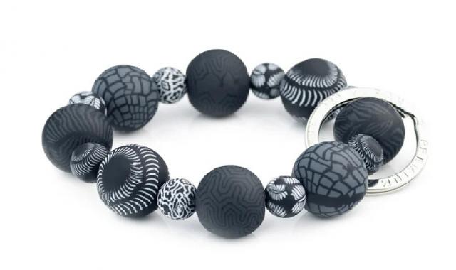 MIDNIGHT PALM  WRIST KEYCHAIN