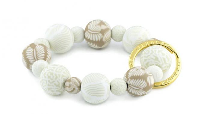 IVORY PALM  WRIST KEYCHAIN
