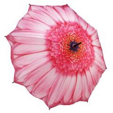 PINK DAISY STICK UMBRELLA