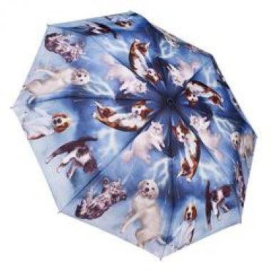 FOLDING UMBRELLA W/ CATS & DOGS